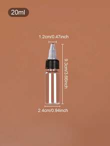 1件/2件/3件 10ml/20ml/30ml/50ml/60ml/100ml 精油可填充滴管瓶，挤压滴管瓶，透明尖头分配瓶 - 無色 - 查看 21