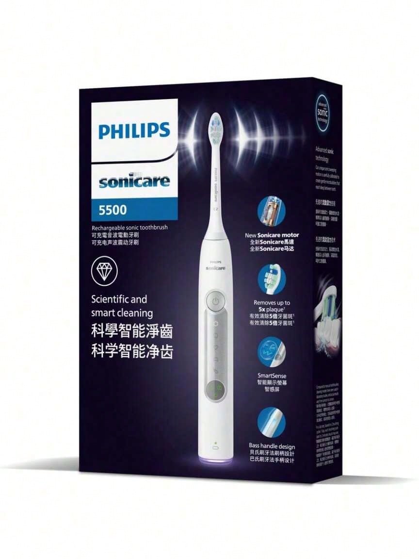 Philips YesHX5272/03 Lunar White Electric Toothbrush, Suitable For Daily Use - Bright Moon White - View 1