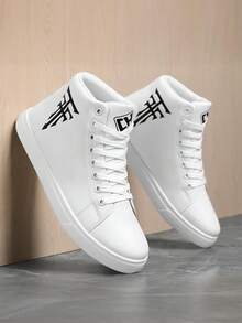 Men's Minimalist Low-Top Skateboard Shoes, Comfortable Non-Slip Casual Durable Thick-Soled Sneakers, Plus Size White Shoes Suitable For Men's Daily And Outdoor Activities 2000s Style Valentine's Day Ideas