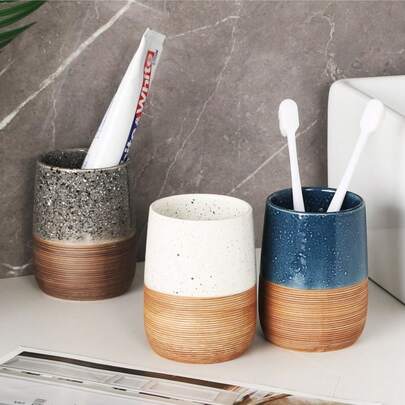 고품질 세라믹 컵, 호텔 린스 컵, 칫솔 컵, 홈 럭셔리 커플 욕실 컵, 세라믹 물 컵