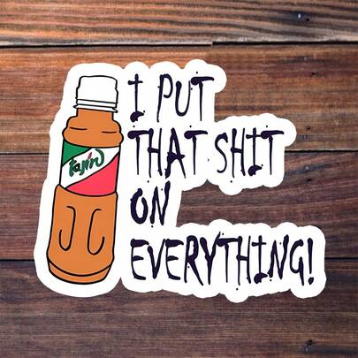 3" Stickers - Humor Themed Vinyl Stickers With Icons And Text Art For Laptops, Notebooks, Water Bottles, Spice Lovers And Fun Decorations