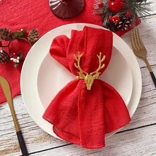 4/6/12pcs/Set 12.6*12.6 Inch Solid Color Cloth Napkins,Minimailst Design For Restaurant Home Decor,For Wedding,Cocktails,Halloween,Autumn,Thanksgiving And Daily Use - Multicolor - View 10