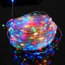 1 buah Lampu Hias Plastik 10/20/30/50/100/200 LED, Panjang 1/2/3/5/10/20M, Lampu Dekoratif Lucu yang Dapat Diperpanjang untuk Rumah - MultiWarna - View 39