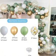 4 套气球拱门套件，适用于迎婴派对、婚礼、圣诞节、生日派对装饰 - 彩色 - 查看 12