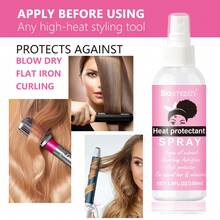 2 X 100ml Heat Protection Hair Mist - Professional Heat Protectant, Leave-In Conditioner, Anti-Frizz, Glossy Hair - Baby Pink - View 5