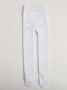 3 件/包 女童/幼儿经典简约休闲保暖内衬厚保暖紧身裤，亲肤柔软时尚百搭打底裤，适合秋冬日常穿着或节日礼物 - 彩色 - 查看 14