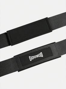 SKDK 1 par Cinturones elevadores de levantamiento de pesas - Negro - Ver 2