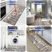 1 tấm thảm sàn nhà bếp, thảm thoát nước Polyester, thích hợp cho nhà bếp, phòng khách, lối vào, ban công, trang trí nhà cửa, chống bẩn, quán cà phê, quán bar, ngày lễ, tiệc tùng, phòng ngủ, trang trí phòng tắm - Nhiều màu - Xem 8