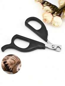 1 قطعة مقص أظافر للحيوانات الأليفة بألوان عشوائية، طقم مقص أظافر قطط وكلاب من الفولاذ المقاوم للصدأ، مقص تجميل أظافر الحيوانات الأليفة