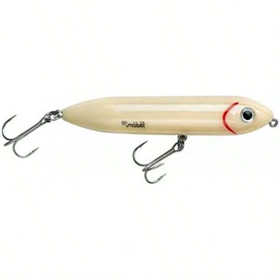 Heddon Super Spook Topwater Señuelo de Pesca para Agua Salada y Agua Dulce - Cromo/rosa. - Ver 1