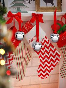 12 pièces - Décorations de Noël Clochettes "Croire" Cadeaux en vrac Père Noël polaire Clochettes de traîneau 1,5 po Décorations d'arbre de Noël Cadeaux de fête de Noël Cadeaux de bas de Noël (Argent)