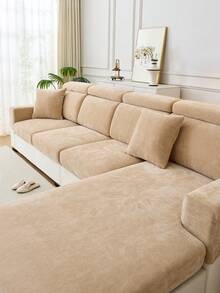 1PC Chenille Skin-Friendly Pet-Friendly Sofa Cover - Stretchable Machine Washable Slipcover For 1/2/3/4-Seater L-Shaped Sectionals, All-Season Non-Slip Multi-Purpose Protector - Multicolor - View 12