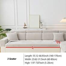 1PC Chenille Skin-Friendly Pet-Friendly Sofa Cover - Stretchable Machine Washable Slipcover For 1/2/3/4-Seater L-Shaped Sectionals, All-Season Non-Slip Multi-Purpose Protector - Multicolor - View 18