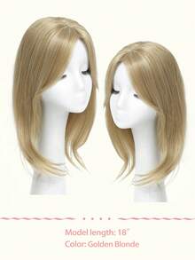 14Inch 18Inch Hair Topper Golden Blonde Hair Toppers For Women Toppers Hair Pieces For Women Hairpieces For Thinning Hair Synthetic Hair Toppers For Women Daily Wear
