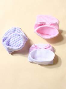 Set de 3 gorros de bebé recién nacido con lazo tejido, adecuado para otoño/invierno