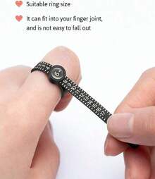 1Pc Ring Sizer With Magnifying Glass, Ring Sizer, Ring Sizer, Intuitive Reading. Plastic Ring Sizer With Lens, 1-17 Suitable For Daily Use. Convenient To Use