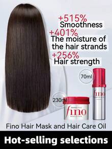Premium Touch 护发油和 Fino 高级发膜，修复烫发损伤，高级滋养渗透精华，护发素（230克 + 70毫升） - 紅色 - 查看 2