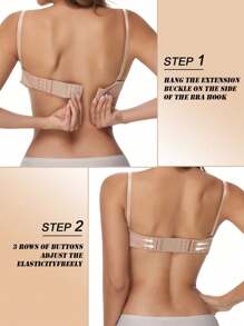 3pcs 2 Hook Bra Strap Extenders, Comfortable Adjustable Bra Straps, No Bra Look, Ladies Lingerie And Underwear Accessories, Soft Adjustable Bra Extenders, White And Beige - Comfortable Fit 2 Hook Design, Enhanced Support, Breathable Polyester Fabric, Perfect For Casual Wear Or Travel, Bra Comfortable Accessories, Ladies Bra Extenders Elastic Adjustable Bra Strap Extend, Soft Lingerie Accessories,