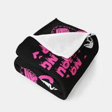 1 件舒适法兰绒毯子，带有经典鬼脸、复古电话和“NO YOU HANG UP”文字，结合恐怖和别致风格，适合电影迷或独特装饰追求者、卧室装饰、野餐、旅行、羊毛毯、床毯、毛绒毯、休闲毯、秋季毯、夏季被子 - 彩色 - 查看 7