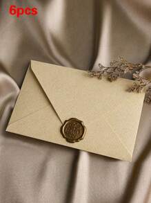 2个素色信封，复古多用途信封，办公信封，婚礼请柬，情书，贺卡，新年朋友礼物，文具，火漆印章 - 彩色 - 查看 18