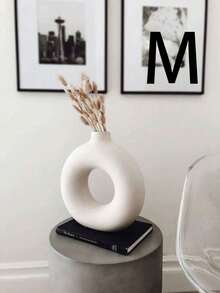 1 pezzo Vaso da fiori in plastica infrangibile, bianco. Decorazione domestica creativa, adatto per matrimoni, feste, vacanze. Vaso monocromatico minimalista per decorazione di soggiorno e balcone, antiurto, resistente ai raggi UV, contenitore floreale fai-da-te, regalo per mamma e fidanzata, compleanno, San Valentino, decorazione floreale, regali di laurea, decorazione della stanza - Bianco - Visualizzare 11