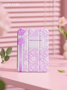 xercxerc Pink Background With White Floral Print And Lace Pattern PU Front TPU Back Case 3-Fold Kickstand Pencil Slot Shockproof Drop-Proof Auto Wake/Sleep Function IPad A16 Case IPad Air 11 Inch Case IPad 9th Generation Case IPad 10th Generation Case IPad 11th Generation Case Fall IPad Case Halloween IPad Case Back To School IPad Case For IPad Pro 12.9/11/10.9 (2025/2024), IPad Air 10.9/10.5, IPad Mini 8.3, Galaxy Tab S10+/S9+/S9/S8+/S8/S7 FE /A9/A8/A7+ - Hồng - Xem 3
