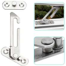 Limitador de ventana de marco, soporte de ventana de acero inoxidable, gancho de viento, pestillo, soporte de viento, retenedor, bloqueo de bisagra, protector de - Solo queda el tipo B - Ver 5