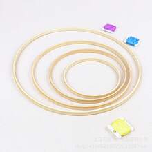 10 个圆形木竹编织环、用于悬挂装饰的手工花环底座、家居装饰派对花环、DIY 捕梦网材料、墙面装饰工艺品、悬挂派对装饰、家居工艺装饰木环、婚礼花环装饰（款式随机发货） - 米色 - 查看 9