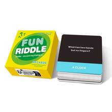 HEART BRIDGE 1pc Funny Riddle Card Game, Family Interactive Small Game, Party Board Game, Suitable For Halloween/Christmas/Thanksgiving Gifts, Perfect For Game Night - Yellow - View 12