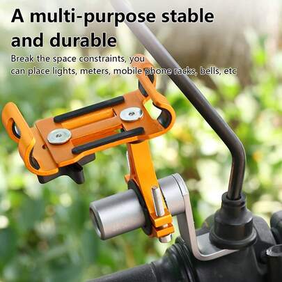 Aluminium-Legierung Lenkeraufsätze Rückspiegel Halterung Zubehör zum Anbringen am Rückspiegel