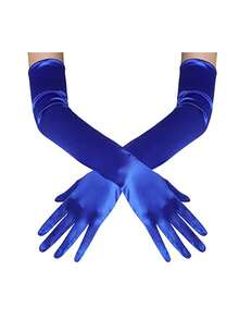 D EXCEED 1/3 Pairs Of Women's Long Gloves - Elegant Accessory - Perfect For Bridal Looks, Art Deco Themed Weddings, Vintage Tea Parties, Garden Soirees, Classic Formal Dinners And Opera Performances​ - Multicolor - View 25