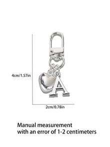 Mặt dây chuyền hình trái tim cá nhân hóa, có thể khắc chữ cái đầu, móc khóa hình trái tim, phụ kiện trang trí túi xách tùy chỉnh, quà tặng, móc khóa, phụ kiện điện thoại độc đáo, thiết kế tối giản, phù hợp với ví và điện thoại nữ, món quà hoàn hảo cho bạn bè, gia đình hoặc bạn gái, phụ kiện ngoài trời, phụ kiện dự tiệc, quà tặng, quà lưu niệm, phụ kiện trang trí túi xách nữ, phụ kiện trang trí xe hơi, quà tặng cho phụ nữ và bé gái - Nhiều màu - Xem 9