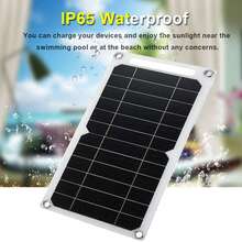 1 Durable Magnetic Solar Charging Panel, 5V USB Output, Detachable Photovoltaic Module, Stable Power Supply, Suitable For Mobile Power Bank, Mobile Phone, Outdoor Camping, Home, RV Use