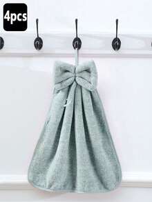 1 件简约纯色蝴蝶结手巾，超柔软吸水个性化毛巾，浴室装饰，浴室配件，多用途多功能毛巾 - 彩色 - 查看 12