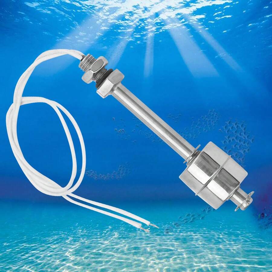 0~220V 100mm Liquid Level Sensor Float Switch, Vertical Stainless Steel ...