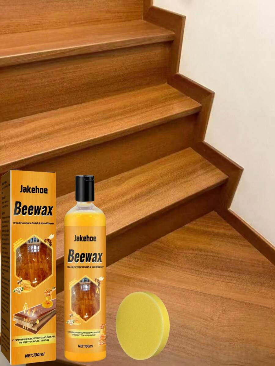 jakehoe Wood Floor Cleaner, Household Wood Floor Protection, Cleaning, Maintenance Wax, Removes Dirt, Anti-Dust, Brightens, Suitable For Various Wooden Furniture - Multicolor - View 1