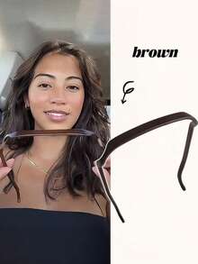 1 pieza/3 piezas Diadema elegante minimalista para mujer, diadema de gafas de moda simple, tocado elegante de diseño exclusivo para mujer, accesorio de cabello versátil adecuado para uso diario, viajes, fiestas, vacaciones, banda para el cabello, aro para el cabello, diadema para mujer, accesorios de cabeza para atuendos de otoño - Multicolor - Ver 8