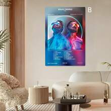 1 pieza Póster de álbum de música rap y pop sin marco, estética Pnl Plk ERRR, impresión en lienzo de arte de pared de hip hop y rock para decoración del hogar u oficina, arte de pared vintage sin marco