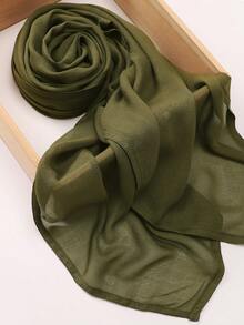 1pc Women's Soft Asymmetrical Digital Printed Pattern Modal Hijab Scarf For Dress - Multicolor - View 24