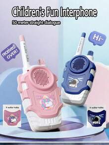 1 Pair New Children's Walkie Talkies, Easy To Operate, Suitable For Kids, Family Interactive Toy, Long Distance Communication Toy, Holiday/Birthday Gift