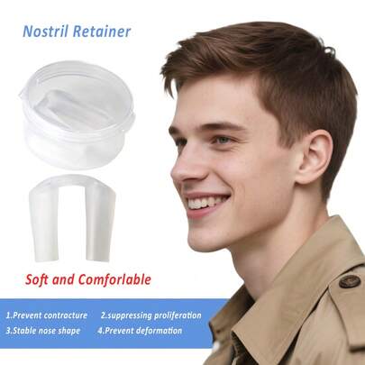 High Quality Nostril Retainer Nose Shaper Nose Support System Silicone Nostril Dilator Nose Pad No.6/No.7/No.8/No.9/No.10/No.11/No.12 Nostril Expander Nose Retainer