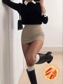 Women Leggings - Coffee Brown - View 3