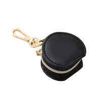 Mini organizador de joyas, estuche de viaje para joyas, cajas para pendientes, collar, anillo, bolso portátil, caja de joyas de cuero - A - Ver 8