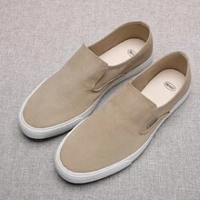 Men Canvas Shoes - Khaki - View 3