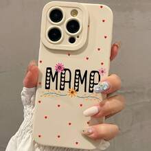 Funda suave y elegante para teléfono con diseño de un pequeño corazón rojo y lemas en inglés, compatible con los modelos de de 16, 15, 14, 13, 12, 11, XS, XR, X, 8,,, Plus, Pro y la serie SE. Perfecto para regalos de vacaciones, cumpleaños, para tu novia, novio, amigos, o incluso para ti mismo. Funda Suave Chic: Eleva el Estilo de tu Teléfono - 1 pieza - Ver 8