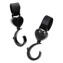 2个婴儿推车挂钩，电动自行车宠物车挂钩，多功能360度旋转挂钩，婴儿床挂钩，心形挂钩