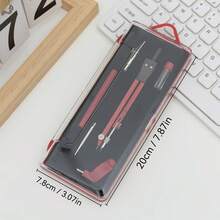 1 قطعة، طقم 6 قطع بوصلة ملونة، بوصلة من سبيكة الألومنيوم الملونة للطلاب للرسم والتصميم والتخطيط، طقم 3 قطع