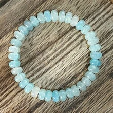 1条蓝色玛瑙手链 – 串珠男女通用饰品 | 可调节结扣设计的疗愈水晶手链 | 非常适合日常佩戴、送礼和能量平衡（生日、周年纪念日、毕业典礼） – 波西米亚风！ - 多色 - 查看 7