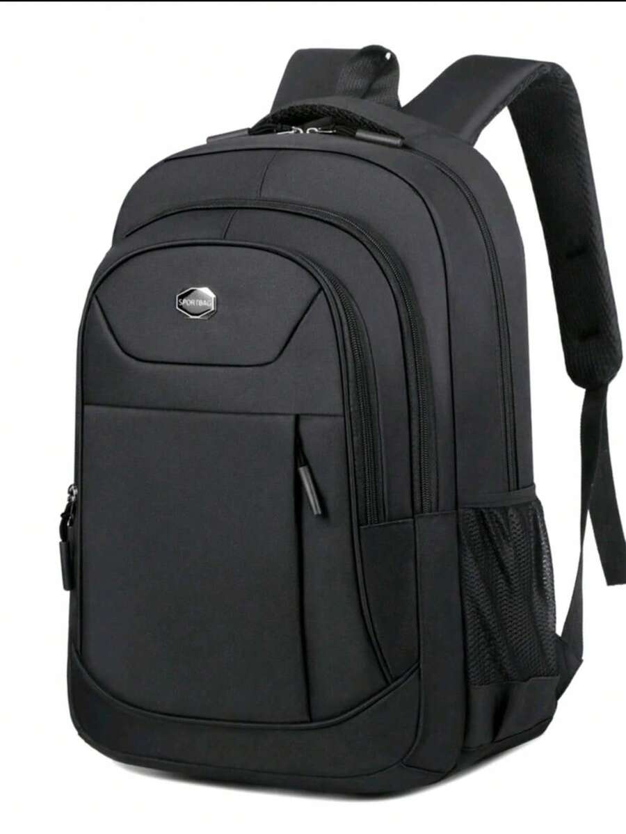 Mochila de gran capacidad, mochila de viaje de trabajo, para hombres, mochila escolar de gran capacidad, bolso para hombres, mochila de escuela secundaria, mochila escolar - Negro 62515-1 - Ver 1