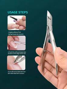 Profesjonalne cążki do skórek ze stali nierdzewnej, trymer do skórek, obcinacz do paznokci - wytrzymałe obcinacze do martwych skórek i wrastających paznokci z ostrymi, spiczastymi końcówkami - do domu, salonu, pedicure, manicure, jednoczęściowa konstrukcja ułatwiająca czyszczenie, wyposażenie salonu, ergonomiczny uchwyt, precyzyjne wykonanie, dla profesjonalistów w salonie, prezenty dla rodziny, przyjaciół, zakochanych, na powrót do szkoły, Halloween, Boże Narodzenie